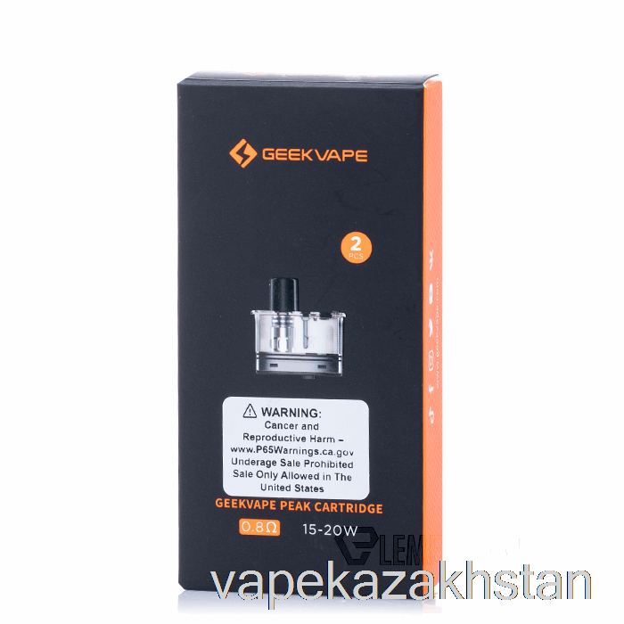 Vape Kazakhstan Geek Vape Peak Replacement Pods 0.8ohm Peak Pods